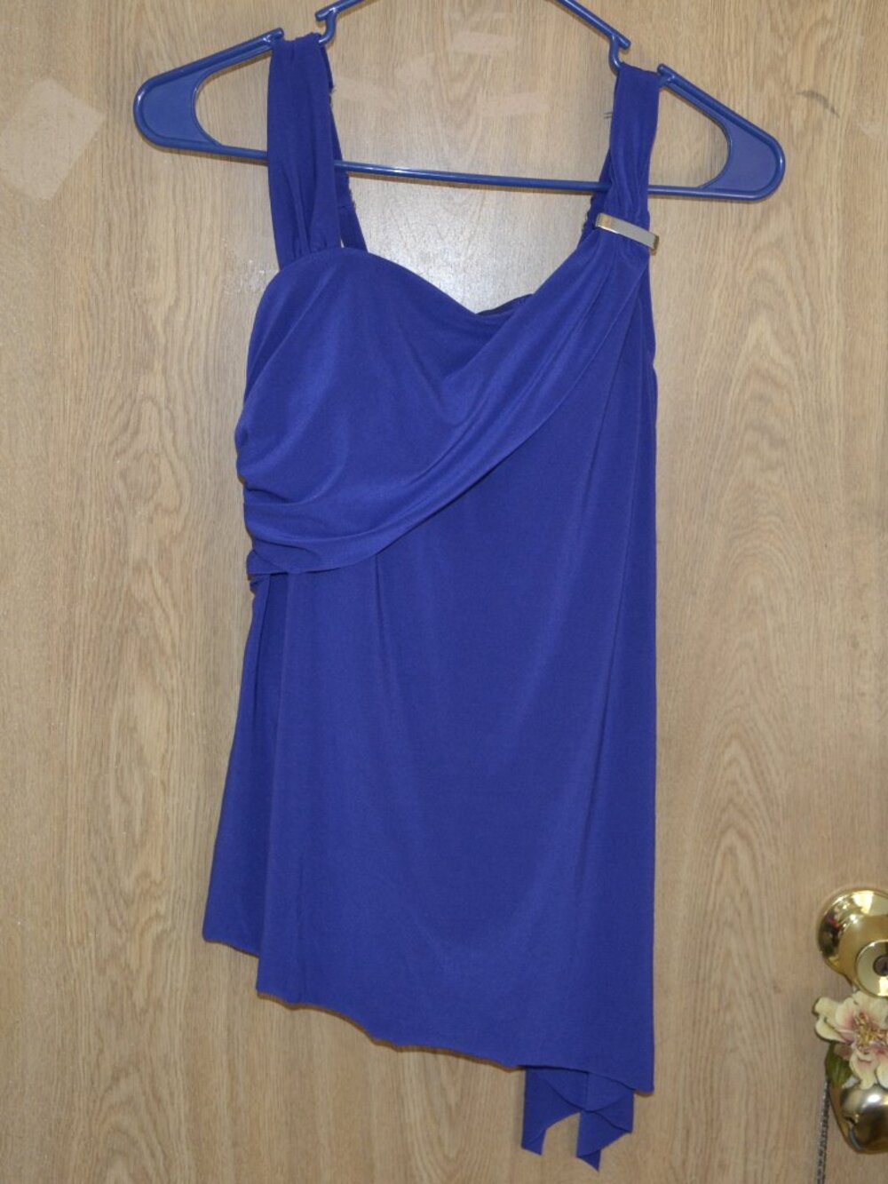 NWT Aqua Green Full Coverage Shaping Cobalt Blue One Piece Swim Suit
